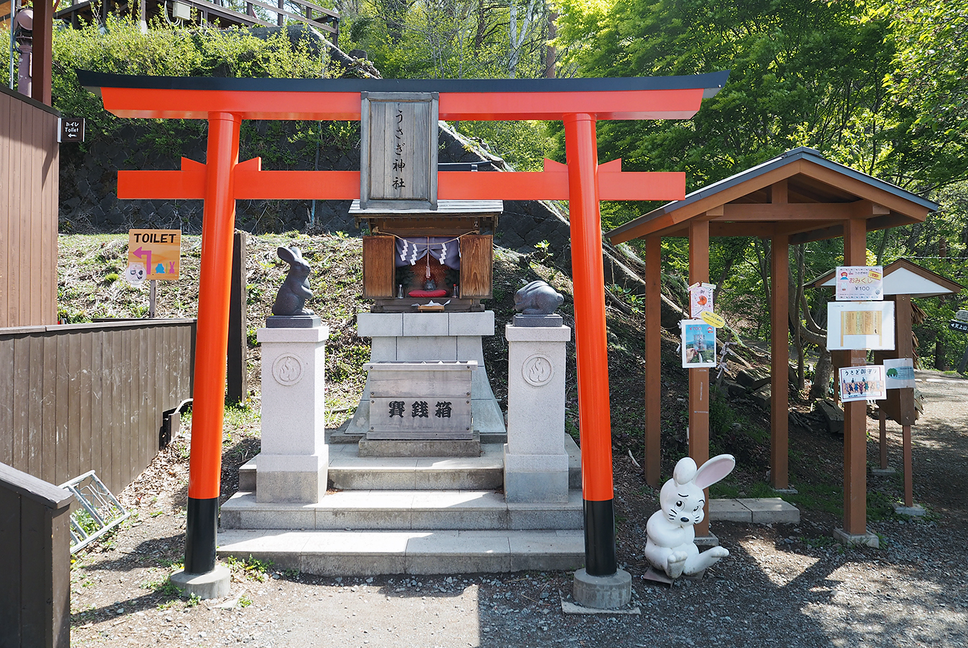 うさぎを御神体にしたうさぎ神社
